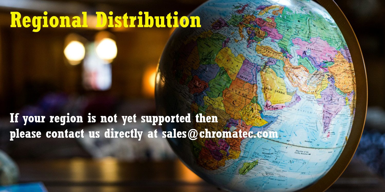 Regional Distribution Globe The image shows a globe of the world with the title Regional Distribution